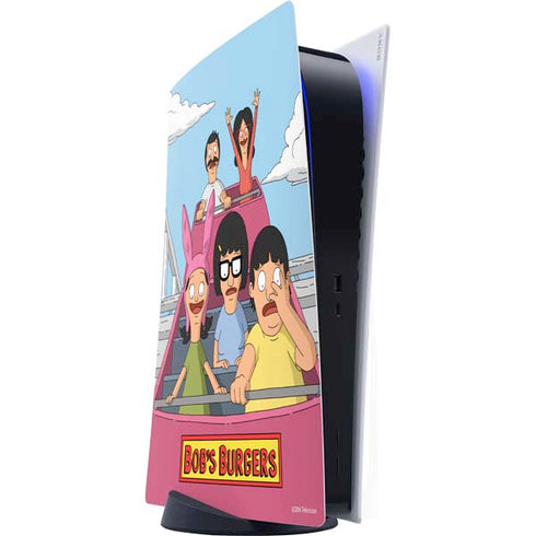 Bobs Burgers Roller Coaster PS5 Digital Edition Console Skin